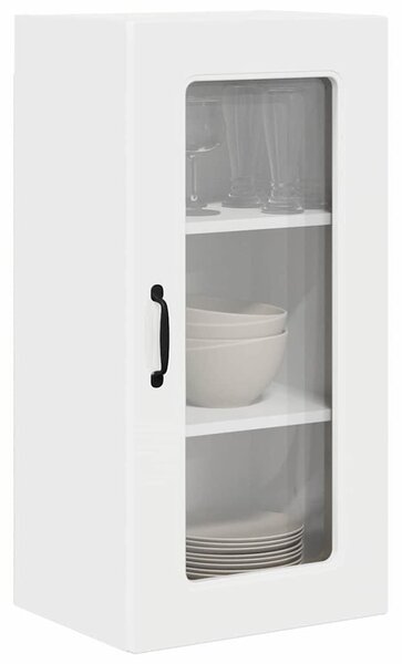 VidaXL Fali konyhaszekrény 2 pcs Magas Fényű Fehér 40 x 31 x 80 cm