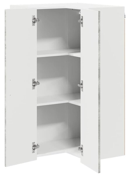 VidaXL Konyhaszekrény Beton Szürke 57 x 57 x 100 cm Faanyag