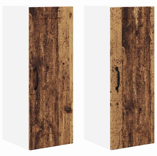 VidaXL Konyhaszekrény 2 pcs Öreg fa 30 x 31 x 80 cm Faanyag