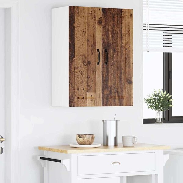 VidaXL Konyhaszekrény 2 pcs Öreg fa 30 x 31 x 80 cm Faanyag