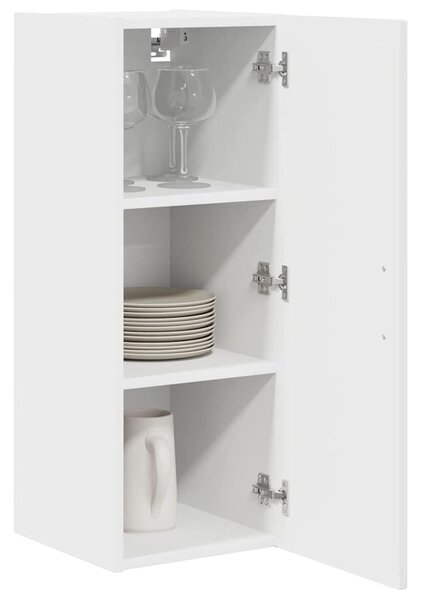 VidaXL Fali konyhaszekrény 2 pcs Magas Fényű Fehér 30 x 31 x 80 cm