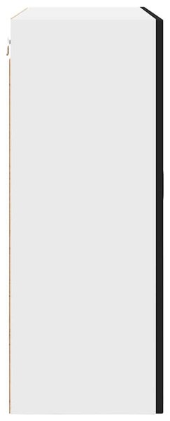 VidaXL Fali konyhaszekrény polcokkal Fekete 80 x 31 x 80 cm Faanyag