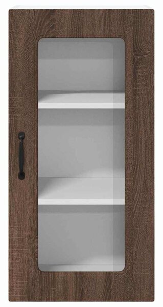 VidaXL Fali konyhaszekrény 2 pcs Barna Tölgy 40 x 31 x 80 cm Faanyag