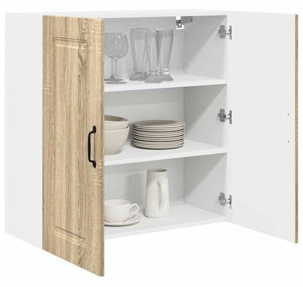 VidaXL Fali konyhaszekrény Sonoma tölgy 80 x 31 x 80 cm Faanyag