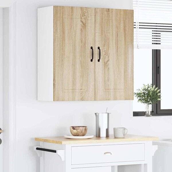 VidaXL Fali konyhaszekrény Sonoma tölgy 80 x 31 x 80 cm Faanyag