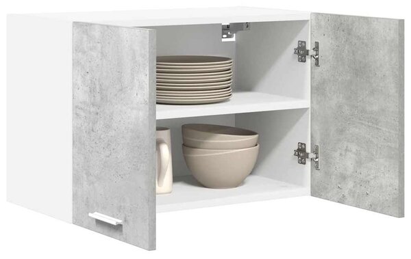 VidaXL Függő szekrény Riga 2 pcs Beton szürke és fehér 60 x 31 x 40 cm