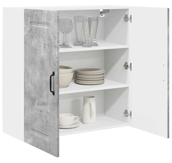 VidaXL Fali konyhaszekrény Beton Szürke 80 x 31 x 80 cm Faanyag