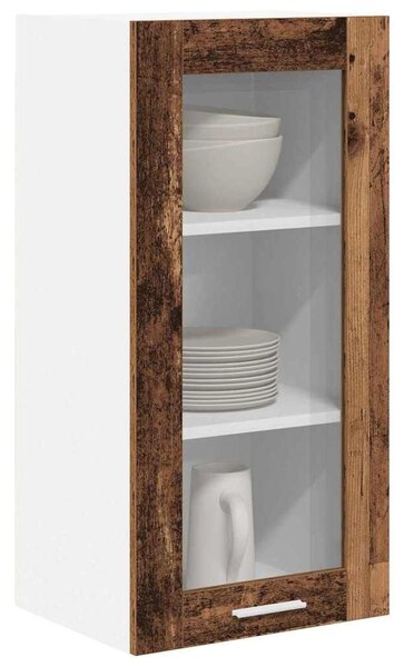 VidaXL Függő szekrény Riga 2 pcs Öreg fa 40 x 31 x 80 cm Faanyag