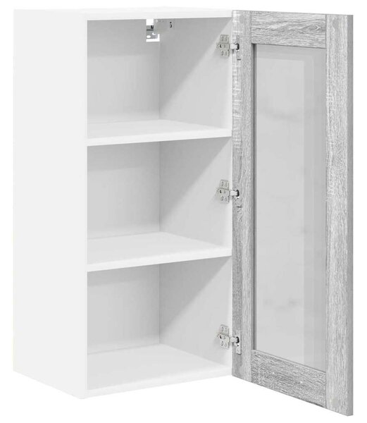 VidaXL Függő szekrény Riga 2 pcs Szürke Sonoma 40 x 31 x 80 cm Faanyag