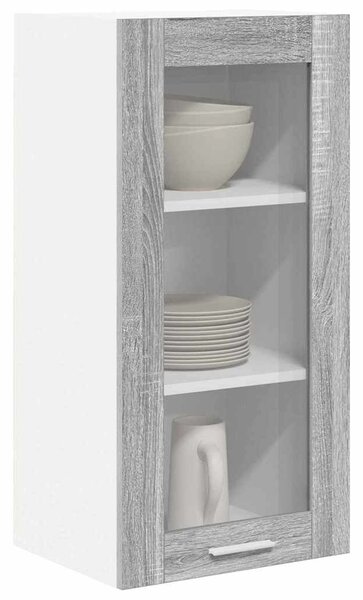 VidaXL Függő szekrény Riga 2 pcs Szürke Sonoma 40 x 31 x 80 cm Faanyag