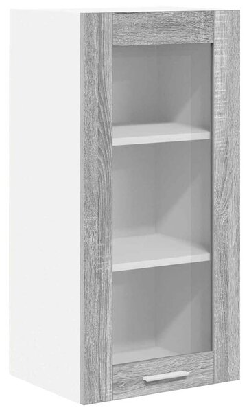 VidaXL Függő szekrény Riga 2 pcs Szürke Sonoma 40 x 31 x 80 cm Faanyag
