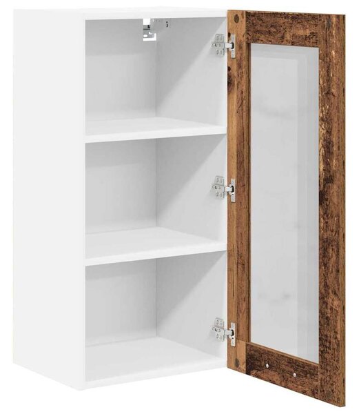VidaXL Függő szekrény Riga 2 pcs Öreg fa 40 x 31 x 80 cm Faanyag
