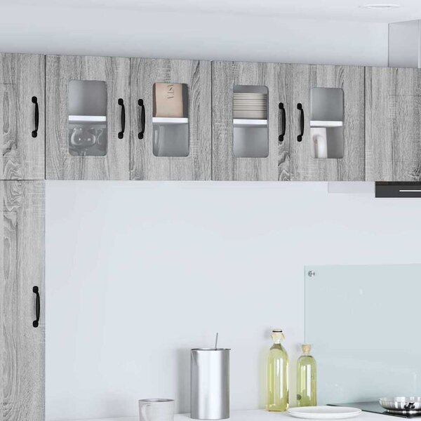 VidaXL Mosogatógép panel Kalmar 2 pcs Szürke Sonoma 60 x 31 x 40 cm