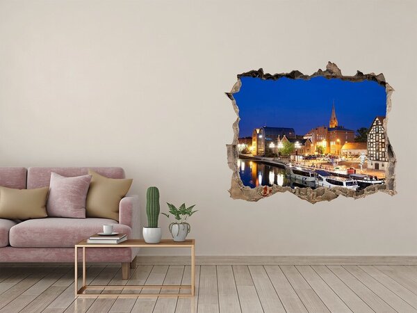 3d-s lyuk vizuális effektusok matrica Bydgoszcz éj