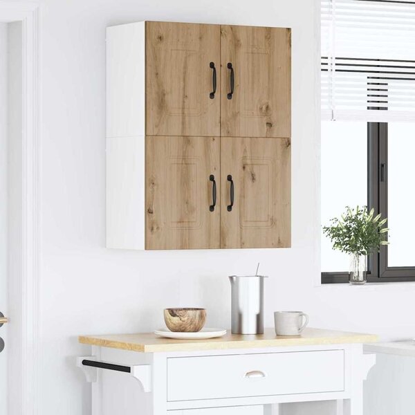 VidaXL Fali konyhaszekrény 2 pcs Artisan tölgy 60 x 31 x 40 cm Faanyag