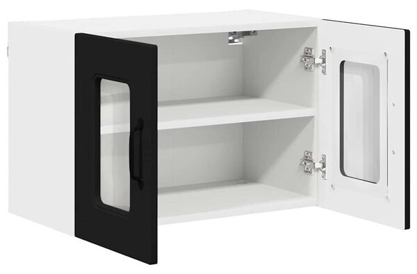 VidaXL Mosogatógép panel Kalmar 2 pcs Fekete 60 x 31 x 40 cm Faanyag