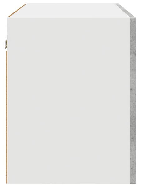 VidaXL Fali konyhaszekrény 2 pcs Beton Szürke 60 x 31 x 40 cm Faanyag