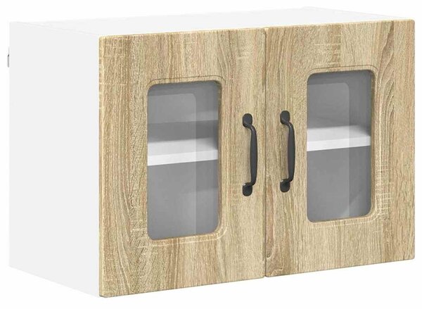 VidaXL Mosogatógép panel Kalmar 2 db Sonoma tölgy Szerelt Fa