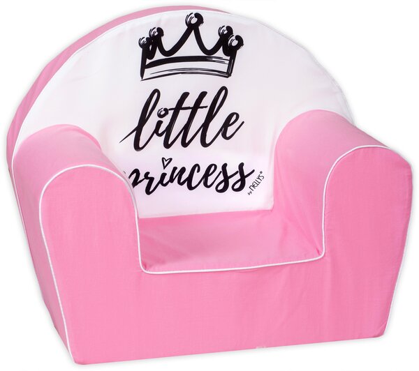 Baby Nellys Gyermek fotel LUX Little Princess, rózsaszín
