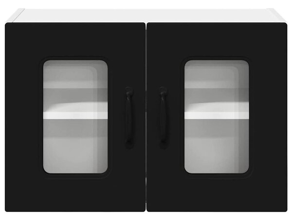 VidaXL Mosogatógép panel Kalmar 2 pcs Fekete 60 x 31 x 40 cm Faanyag