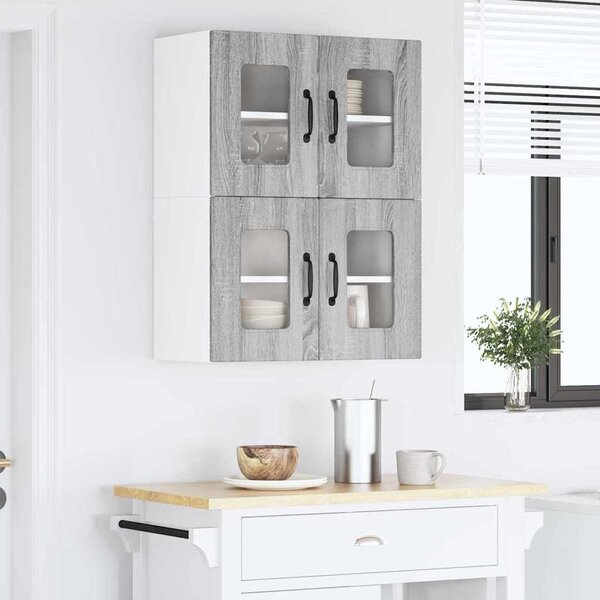 VidaXL Mosogatógép panel Kalmar 2 pcs Szürke Sonoma 60 x 31 x 40 cm
