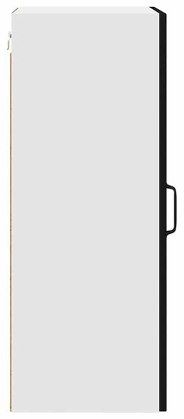 VidaXL Fali konyhaszekrény 2 pcs Fekete 40 x 31 x 80 cm Faanyag