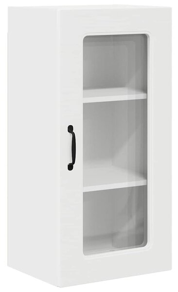 VidaXL Fali konyhaszekrény ajtóval 2 pcs Fehér 40 x 31 x 80 cm Faanyag