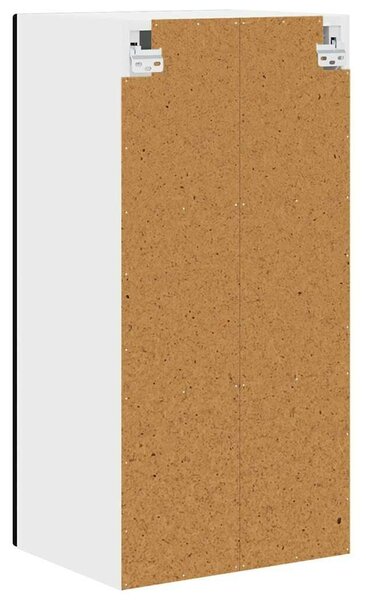 VidaXL Fali konyhaszekrény 2 pcs Fekete 40 x 31 x 80 cm Faanyag