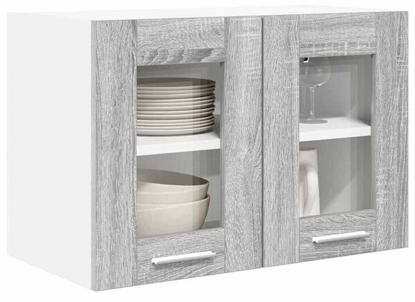 VidaXL Függő szekrény Riga 2 pcs Szürke Sonoma 60 x 31 x 40 cm Faanyag