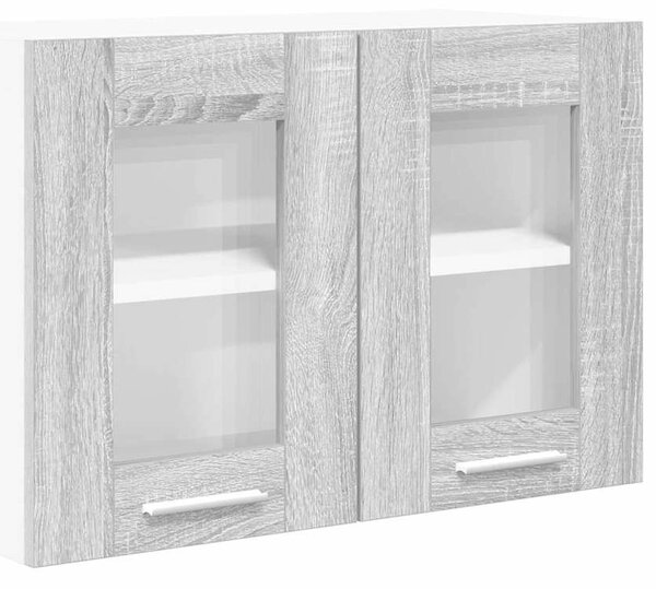 VidaXL Függő szekrény Riga 2 pcs Szürke Sonoma 60 x 31 x 40 cm Faanyag