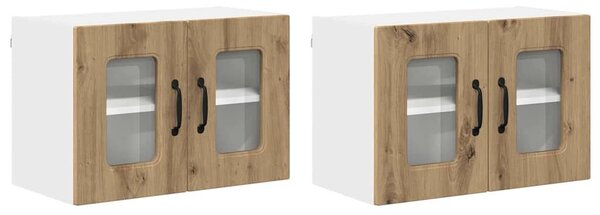 VidaXL Mosogatógép panel Kalmar 2 pcs Artisan tölgy 60 x 31 x 40 cm