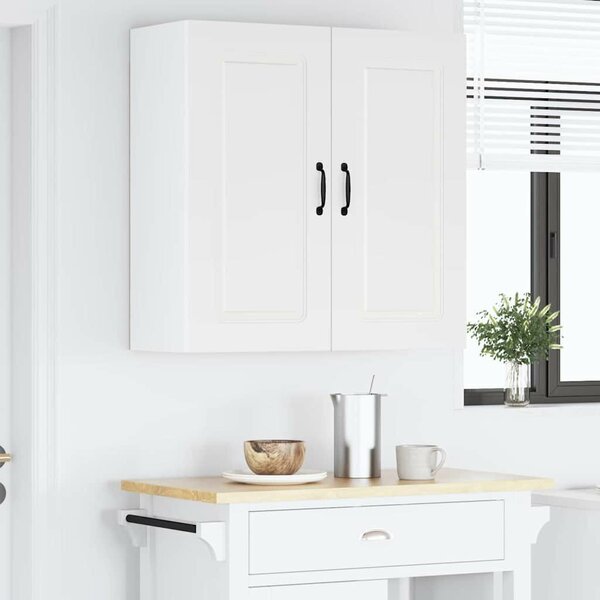 VidaXL Fali konyhaszekrény Magas Fényű Fehér 80 x 31 x 80 cm Faanyag
