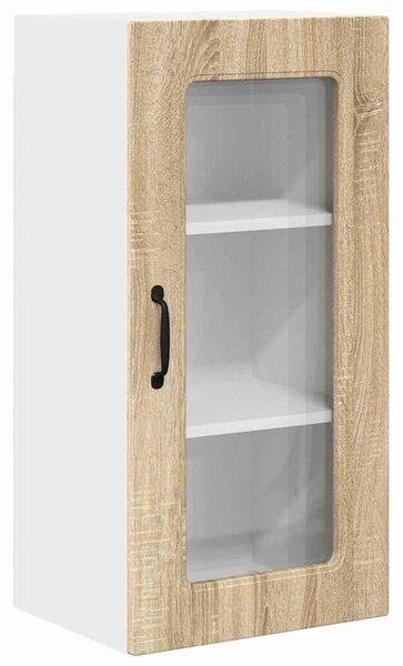 VidaXL Fali konyhaszekrény 2 pcs Sonoma tölgy 40 x 31 x 80 cm Faanyag