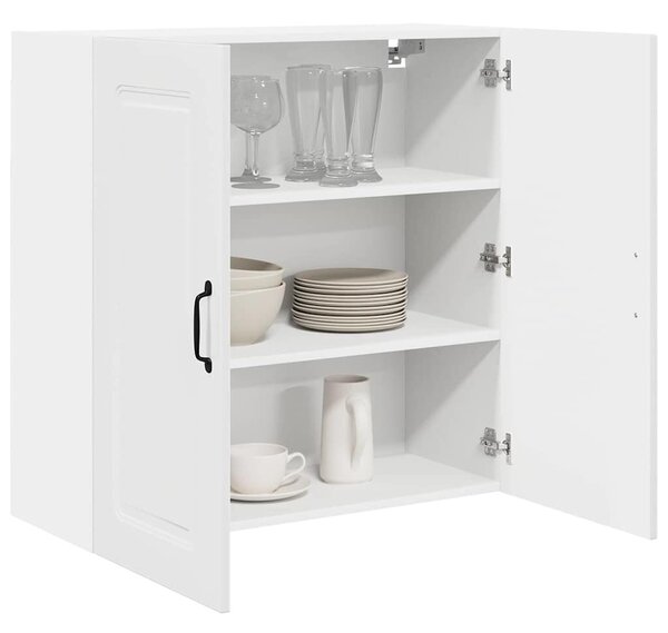 VidaXL Fali konyhaszekrény Magas Fényű Fehér 80 x 31 x 80 cm Faanyag
