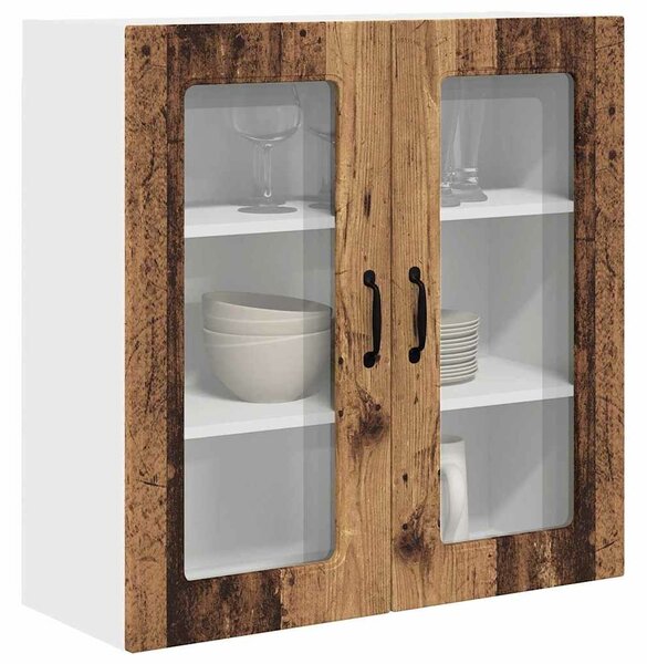 VidaXL Mosogatógép panel Kalmar Öreg fa 80 x 31 x 80 cm Szerelt Fa