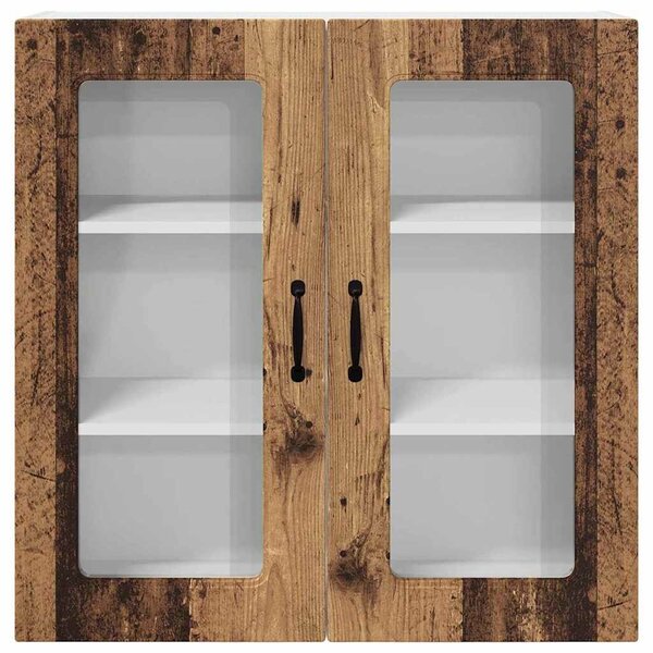VidaXL Mosogatógép panel Kalmar Öreg fa 80 x 31 x 80 cm Szerelt Fa