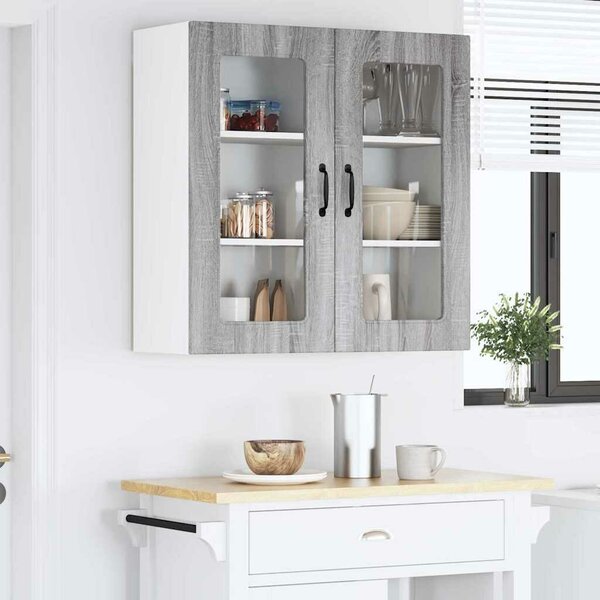 VidaXL Mosogatógép panel Kalmar Szürke Sonoma 80 x 31 x 80 cm Faanyag