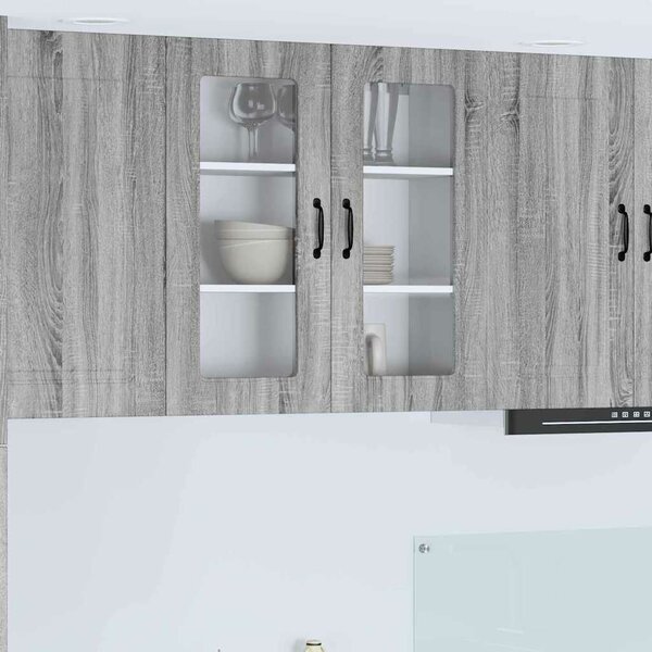 VidaXL Mosogatógép panel Kalmar Szürke Sonoma 80 x 31 x 80 cm Faanyag