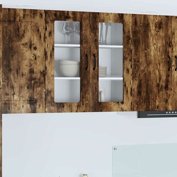 VidaXL Mosogatógép panel Kalmar Füstölt tölgy 80 x 31 x 80 cm Faanyag