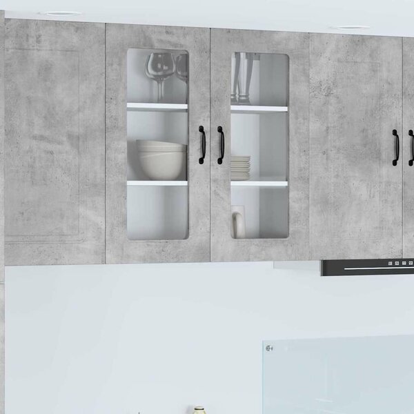 VidaXL Mosogatógép panel Kalmar Beton Szürke 80 x 31 x 80 cm Faanyag