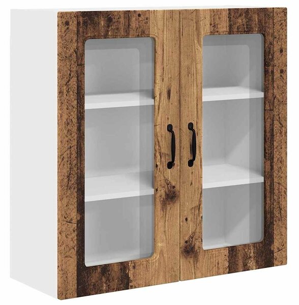 VidaXL Mosogatógép panel Kalmar Öreg fa 80 x 31 x 80 cm Szerelt Fa
