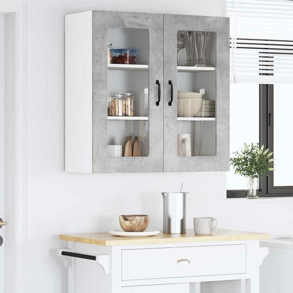 VidaXL Mosogatógép panel Kalmar Beton Szürke 80 x 31 x 80 cm Faanyag