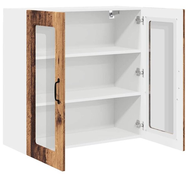 VidaXL Mosogatógép panel Kalmar Öreg fa 80 x 31 x 80 cm Szerelt Fa