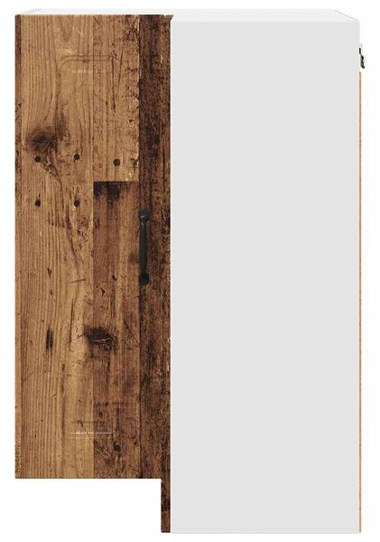 VidaXL Fali konyhaszekrény polcokkal Öreg fa 57 x 57 x 80 cm Faanyag