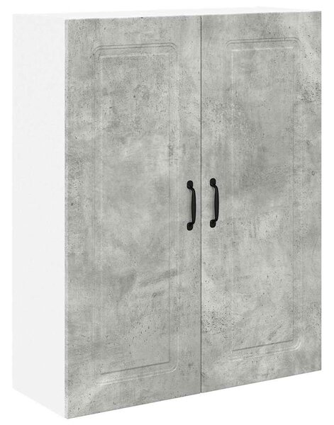 VidaXL Fali konyhaszekrény Beton Szürke 80 x 31 x 100 cm Faanyag