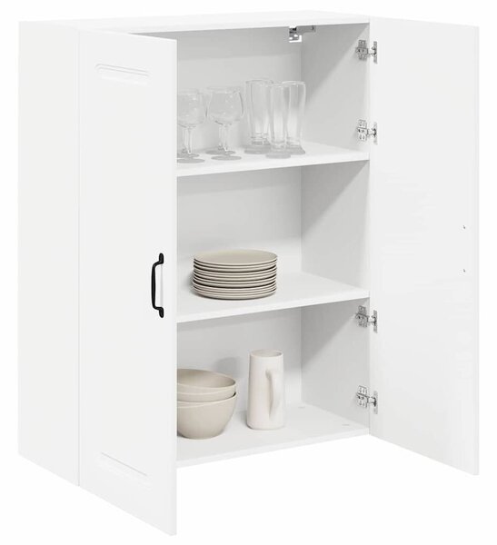 VidaXL Fali konyhaszekrény polcokkal Fehér 80 x 31 x 100 cm Faanyag