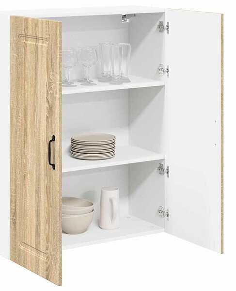 VidaXL Fali konyhaszekrény Sonoma tölgy 80 x 31 x 100 cm Faanyag
