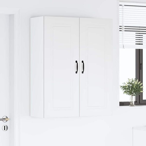 VidaXL Fali konyhaszekrény polcokkal Fehér 80 x 31 x 100 cm Faanyag