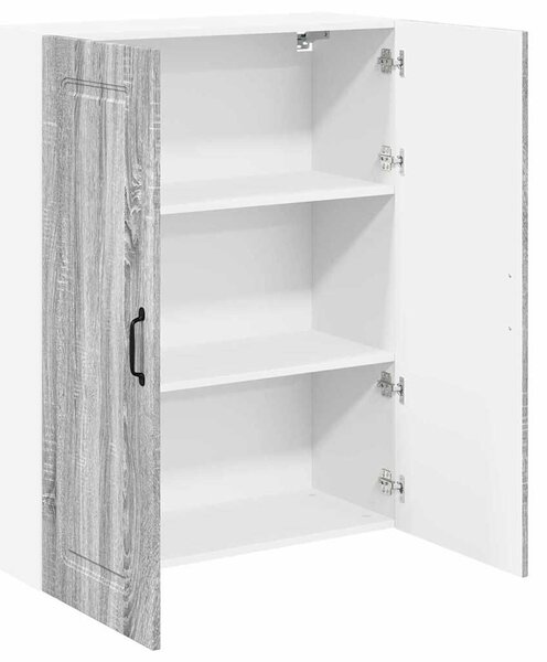 VidaXL Fali konyhaszekrény Szürke Sonoma 80 x 31 x 100 cm Faanyag
