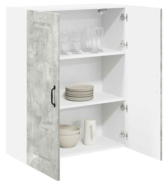 VidaXL Fali konyhaszekrény Beton Szürke 80 x 31 x 100 cm Faanyag